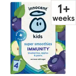 Tesco Innocent kids super smoothie blueberry 4x150ml offer