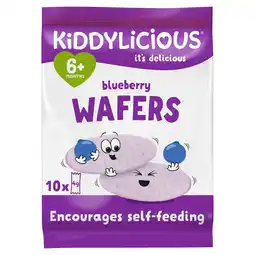 Tesco Kiddylicious wafers blueberry 40g offer