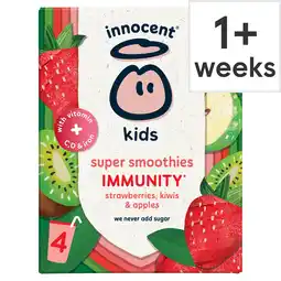 Tesco Innocent super smoothie strawberry burst 4x150ml offer