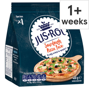 Tesco Jus-rol sourdough pizza base 400g offer