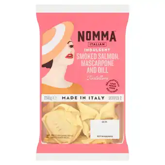 Tesco Nomma italian smoked salmon mascarpone & dill tortelloni 250g offer