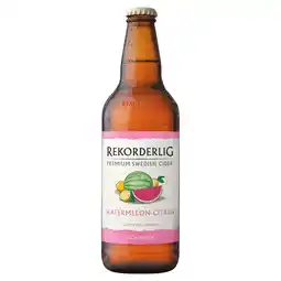 Tesco Rekorderlig watermelon citrus cider 500ml offer