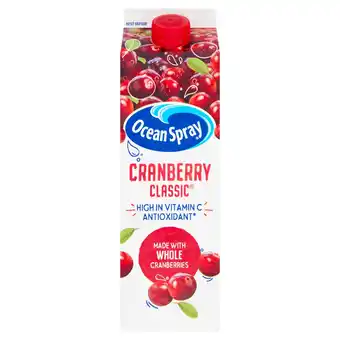 Tesco Ocean spray cranberry juice original 1 litre offer