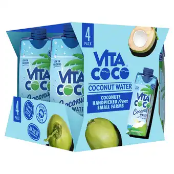 Tesco Vita coco 100% natural coconut water 4 x 330ml offer