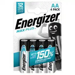 Tesco Energizer max plus aa 4pk offer