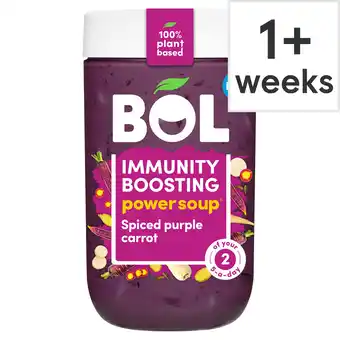 Tesco Bol spiced purple carrot power soup 600g offer