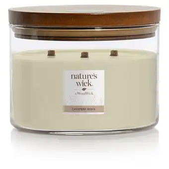 Tesco Natures wick large candle cashmere wool offer