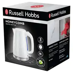 Tesco Russell hobbs honeycomb kettle - white offer