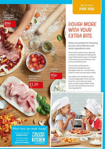 Aldi Chorizo Slices-Milano Salami, British No Added Water Ham Or Greek Feta offer