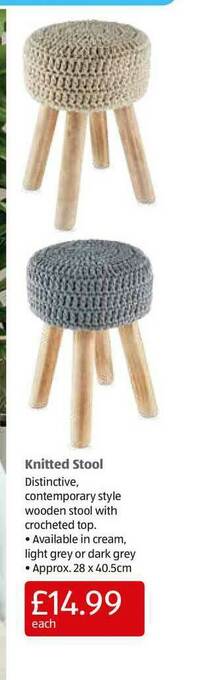 Aldi Knitted Stool offer