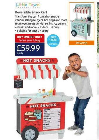Aldi Reversible Snack Cart offer