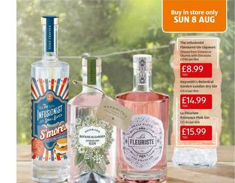 Aldi The Infusionist Flavoured Gin Linqueurs, Haysmith's Botanical Garden London Dry Gin Or La Fleuriste Provence Pink Gin offer