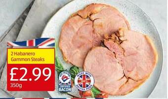 Aldi 2 Habanero Gammon Steaks offer