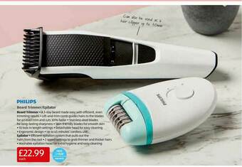 Aldi Philips Beard Trimmer-Epilator offer