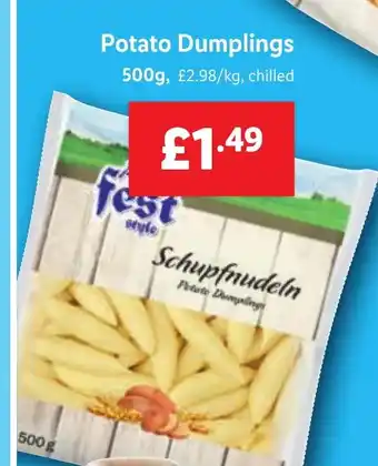 Lidl Potato Dumplings 500g offer