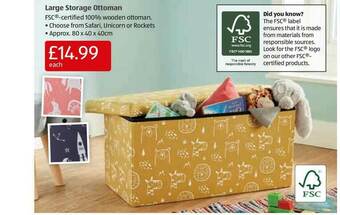 Large Storage Ottoman