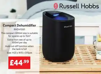 Lidl Russell Hobbs Compact Humidifier offer