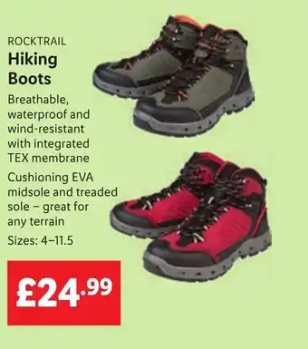 Lidl Rocktail Hiking Boots offer