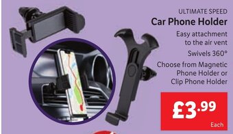 Lidl Ultimate Speed Car Phone Holder offer