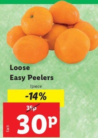 Lidl Loose Easy Peelers offer