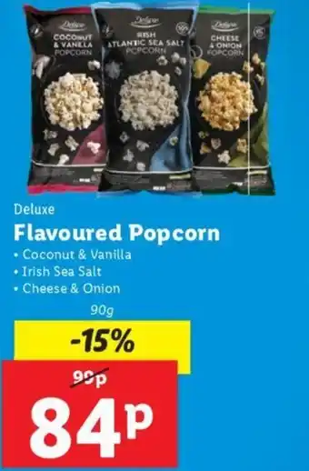 Lidl Deluxe Flavoured Popcorn 90g offer