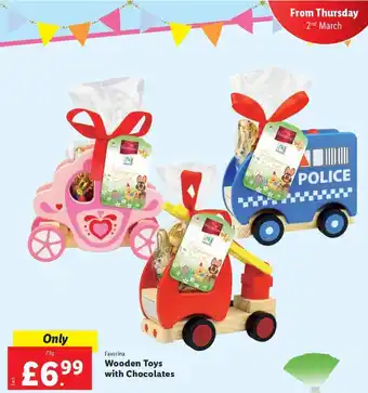 Lidl Favorina Wooden Toys with Chocolates offer