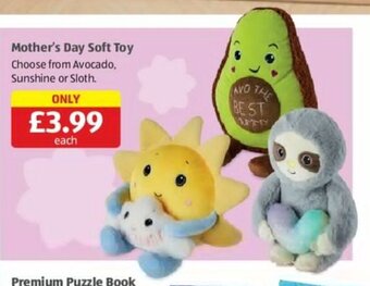 Aldi Mother's Day Soft toy offer