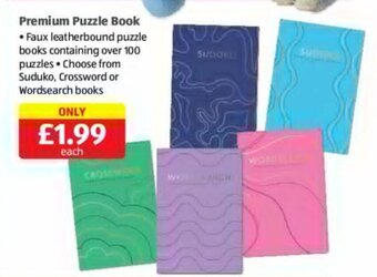 Aldi Premium Puzzle Book offer