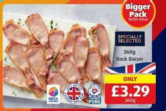 Aldi Back bacon offer