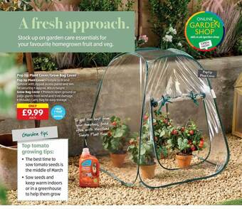 Aldi Pop up plant cover-grow bag cover offer