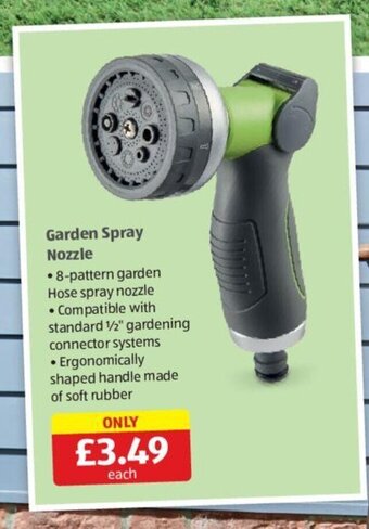Aldi Garden Spray Nozzle offer