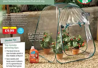 Pop Up Plant Cover/Grow Bag Cover