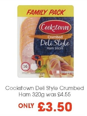 Centra Cookstown Deli Style Crumbed Ham 320g offer