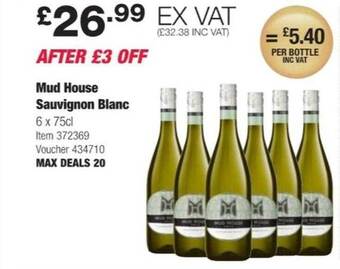 Costco Mud house sauvignon blanc offer