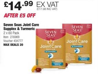 Costco Seven seas joint care supplex & turmeric offer