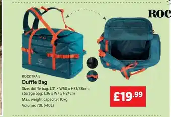 Lidl Rocktrail duffle bag offer