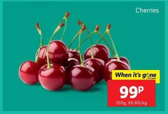 Lidl Cherries offer