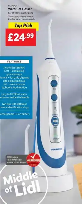 Lidl Water jet flosser offer