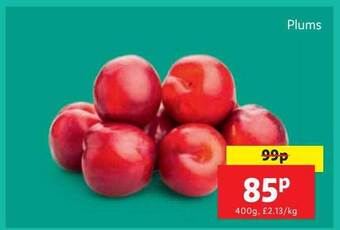 Lidl Plums offer