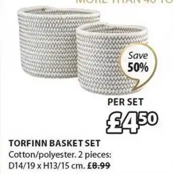 JYSK Torfinn basket set offer