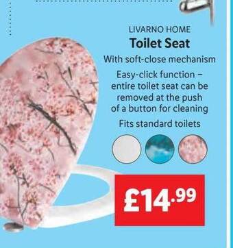 Lidl Livarno home toilet seat offer