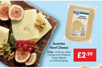 Lidl Alpen fest style austrian hard cheese offer