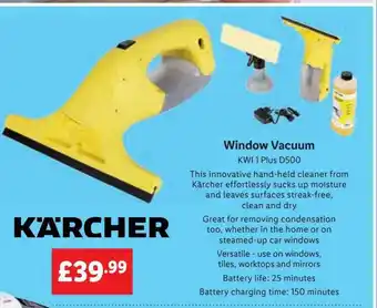 Lidl Kärcher window vacuum offer
