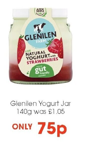 Centra Glenilen Yogurt Jar 140g offer