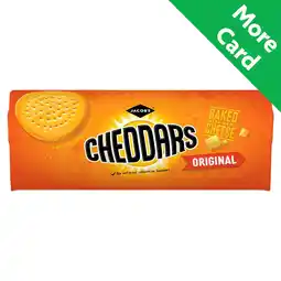 Morrisons Jacob's baked cheddars cheese crackers offer