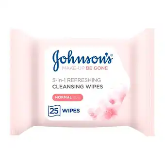 Morrisons Johnson's face care refreshing face wipes offer