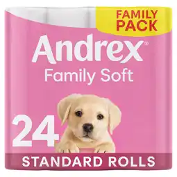 Tesco Andrex toilet tissue gentle clean 24 roll offer