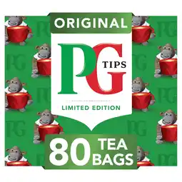 Tesco Pg tips 80s pyramid teabags 232g offer