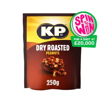Tesco Kp dry roasted peanuts 250g offer