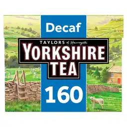 Tesco Yorkshire decaff teabags 160s 500g offer